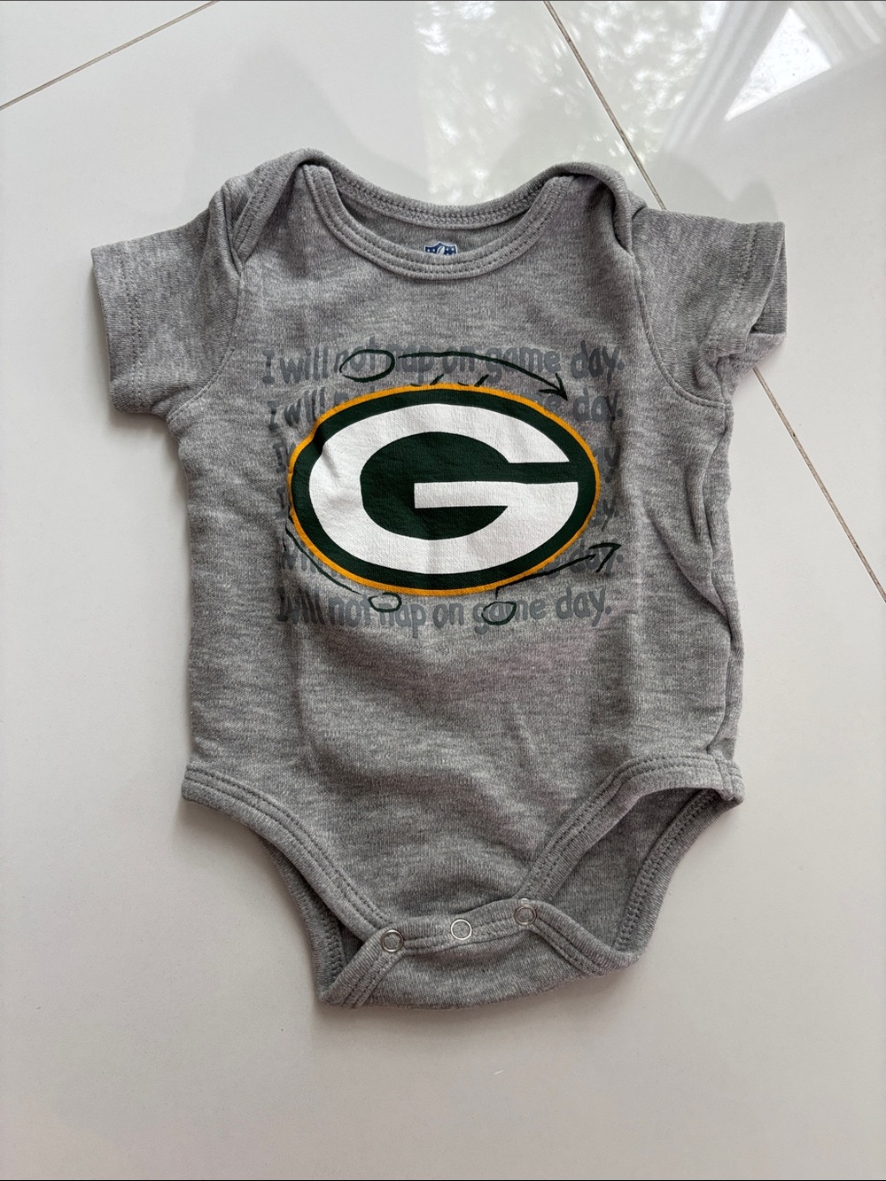NFL Greenbay Packers Onesie Bodysuit 0-3M